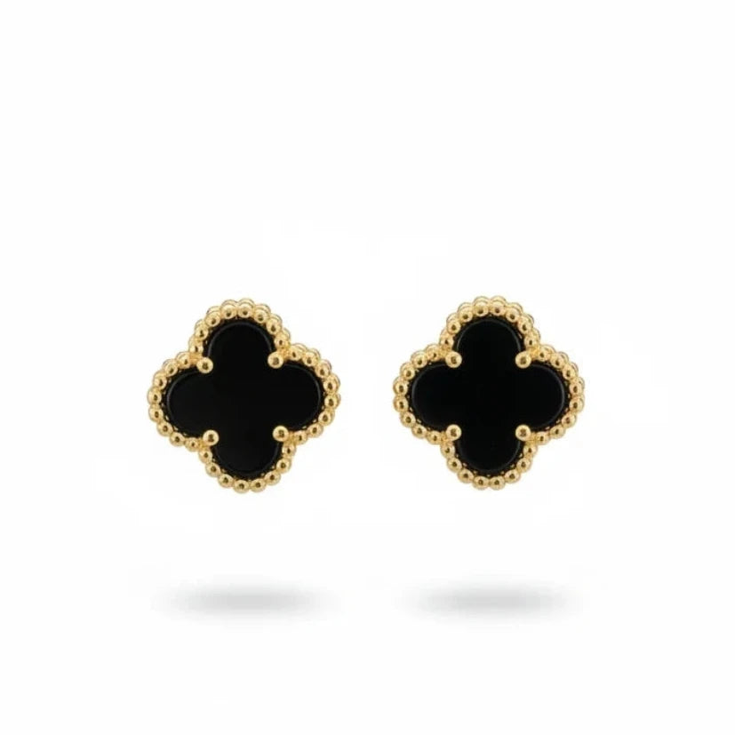 Boucles d'oreilles Jasmine Noir