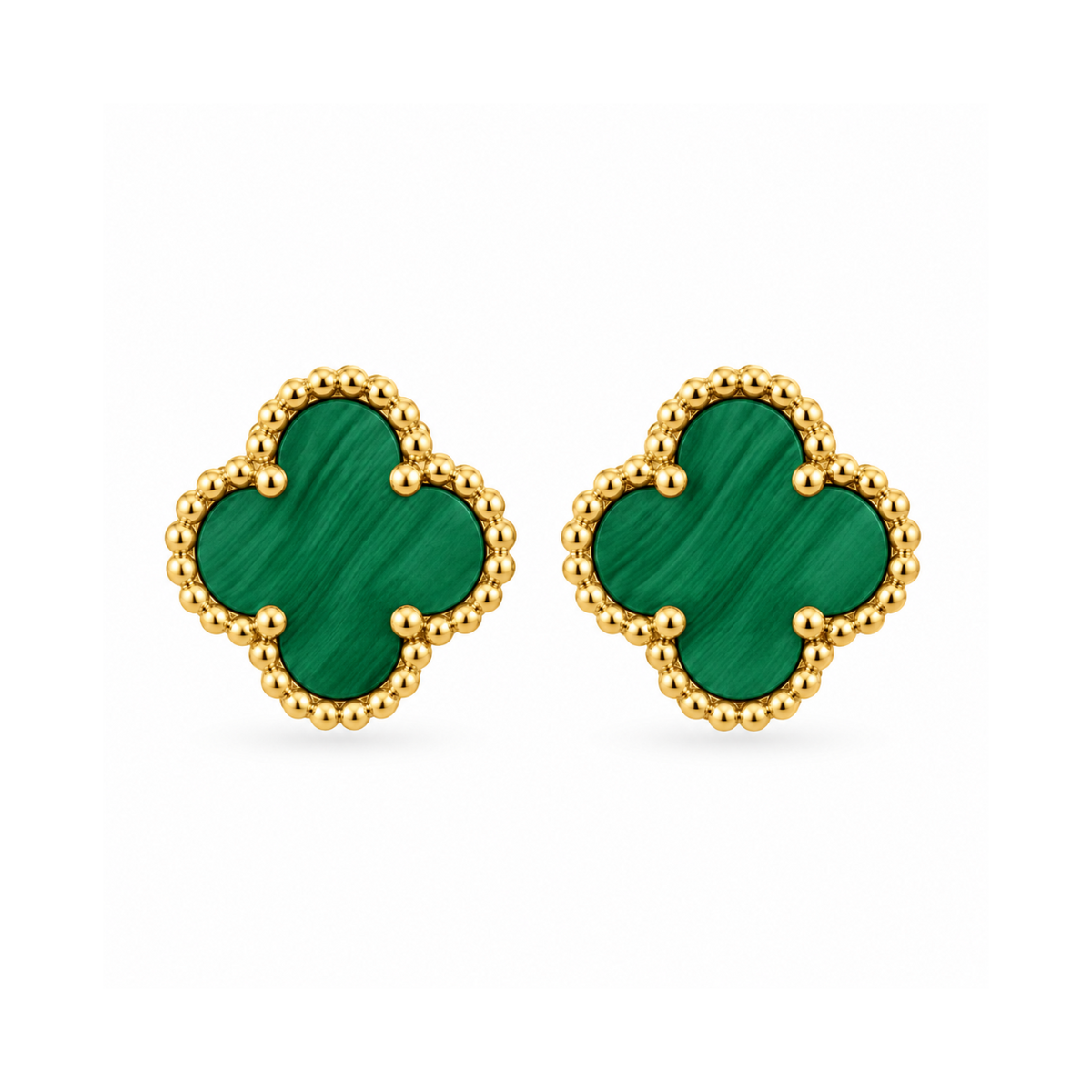 Boucles d'oreilles Jasmine Émeraude