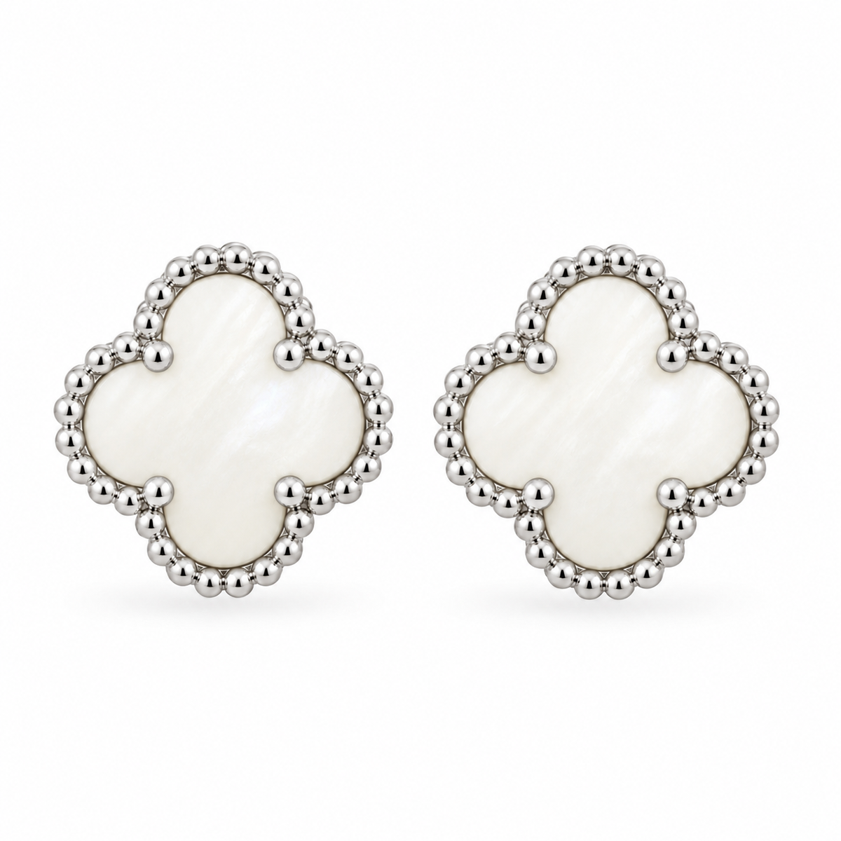 Boucles d'oreilles Jasmine Blanc