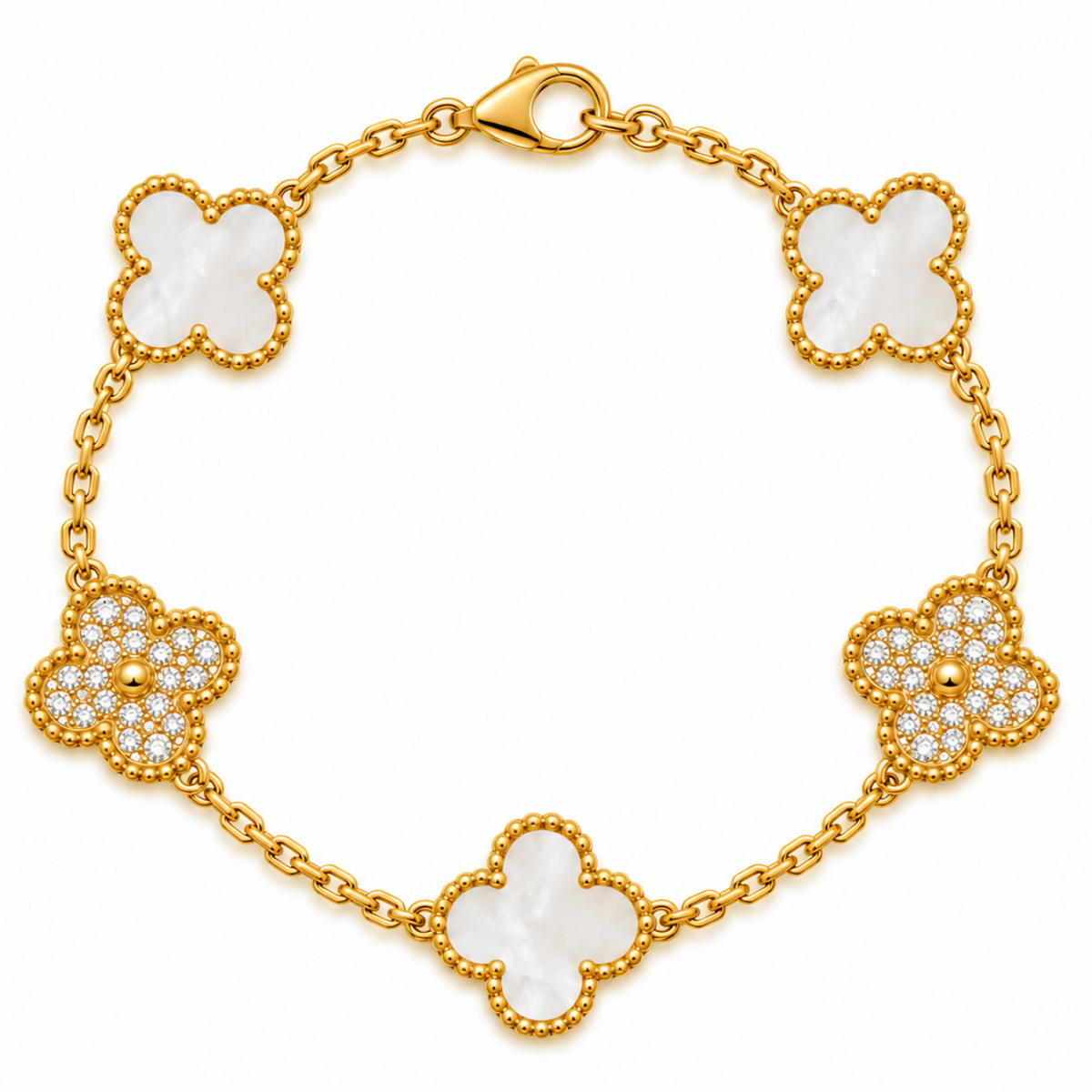 Bracelet Jasmine Blanc strass