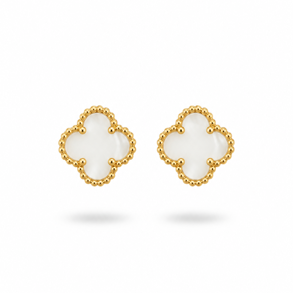 Boucles d'oreilles Jasmine Blanc