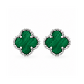 Boucles d'oreilles Jasmine Émeraude